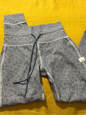 Vuori Women's Daily Legging Azure Samba Blue High Rise Sz XS